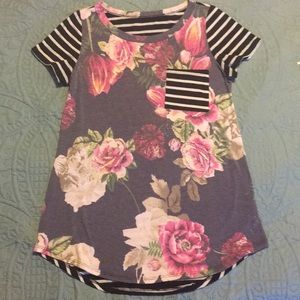 Flora and Striped longer t-shirt